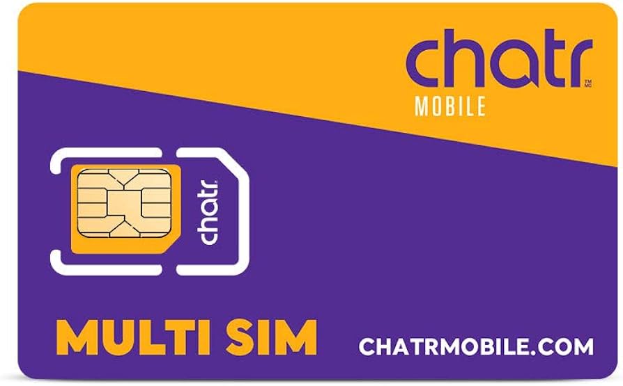 Carte SIM multi-sim prépayée Chatr Mobile CANADA 4G LTE Carte SIM multi-sim prépayée Chatr Mobile CANADA 4G LTE